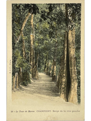 Carte postale – Champigny-sur-Marne – Berge de la rive gauche – Le Tour de Marne n° 50