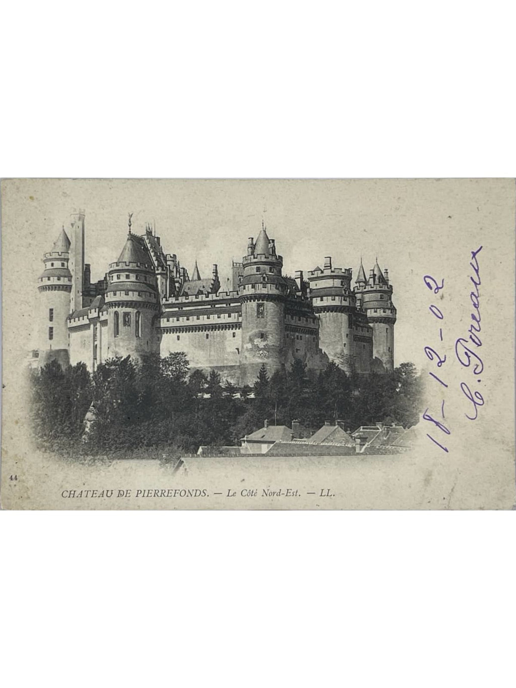 Recto de la carte postale