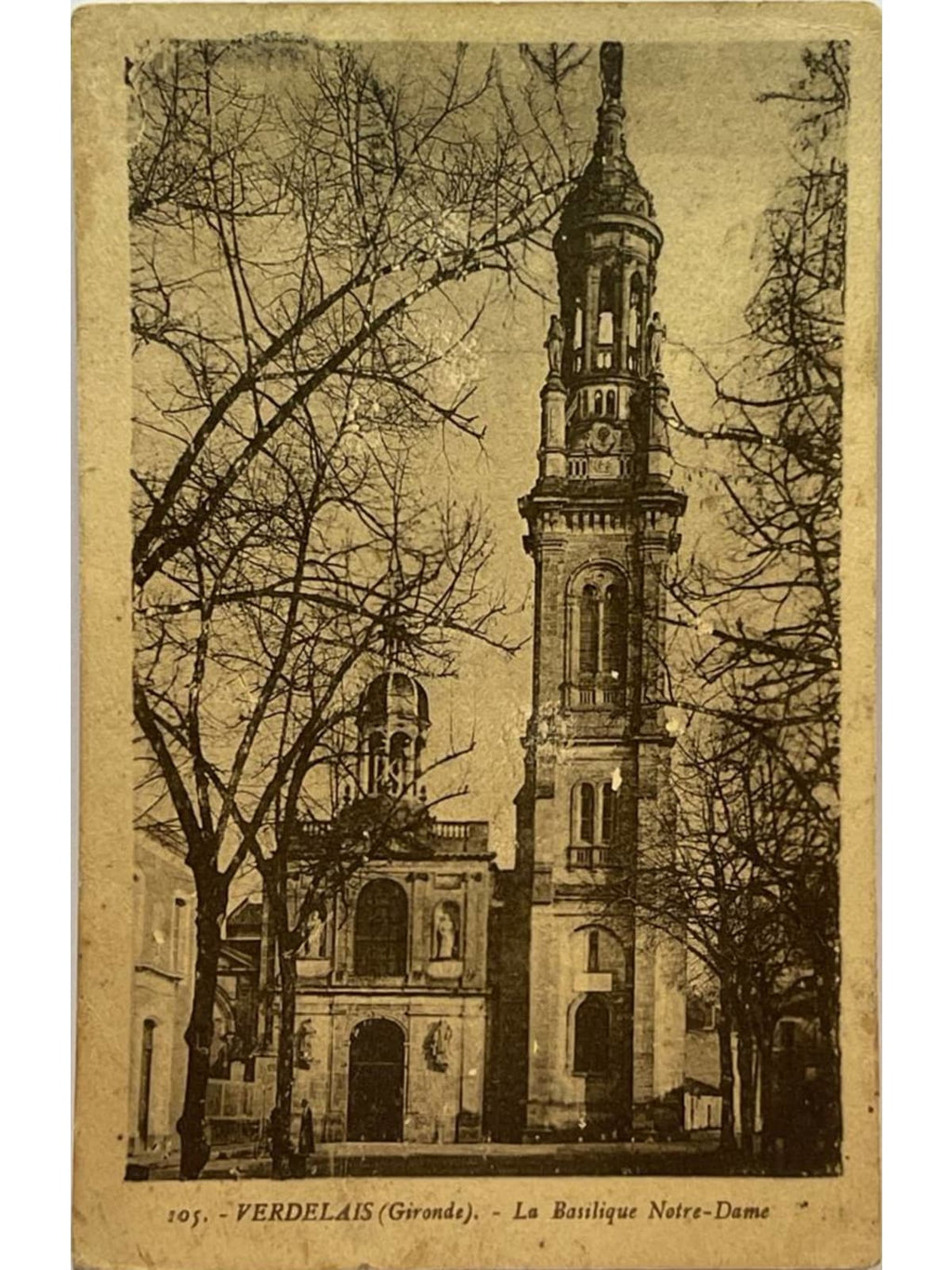 Recto de la carte postale
