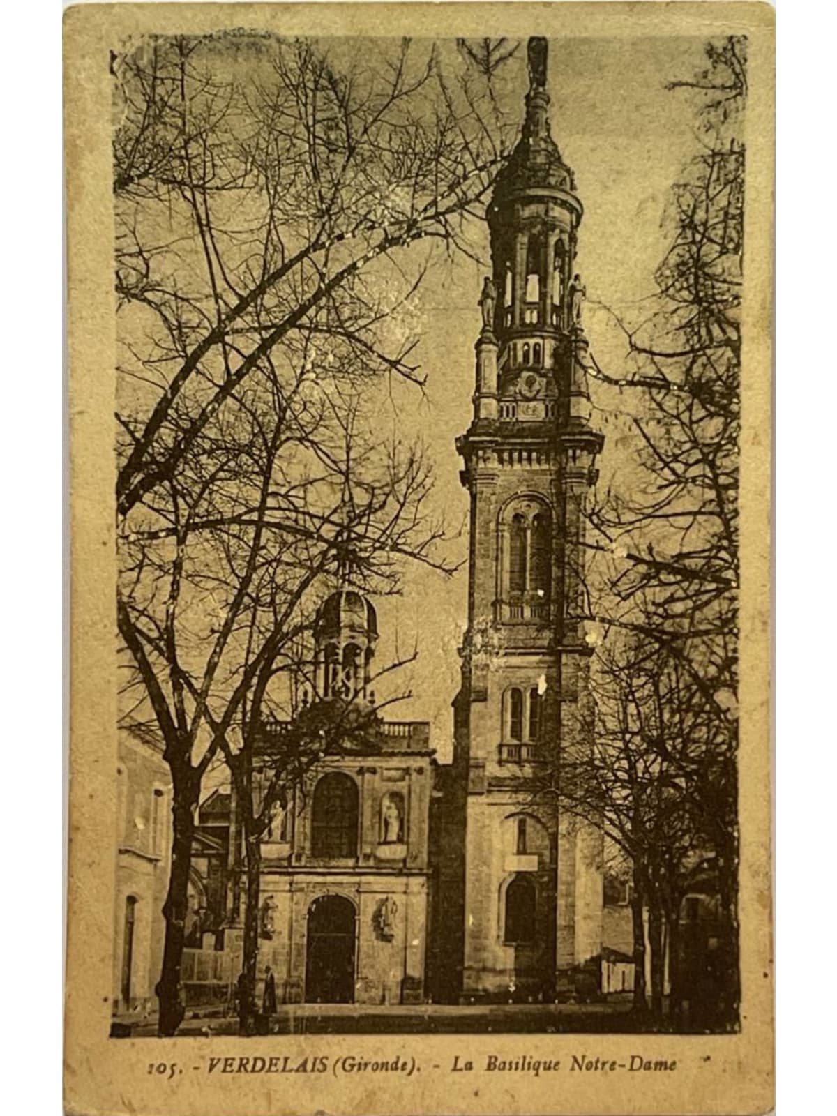 Recto de la carte postale