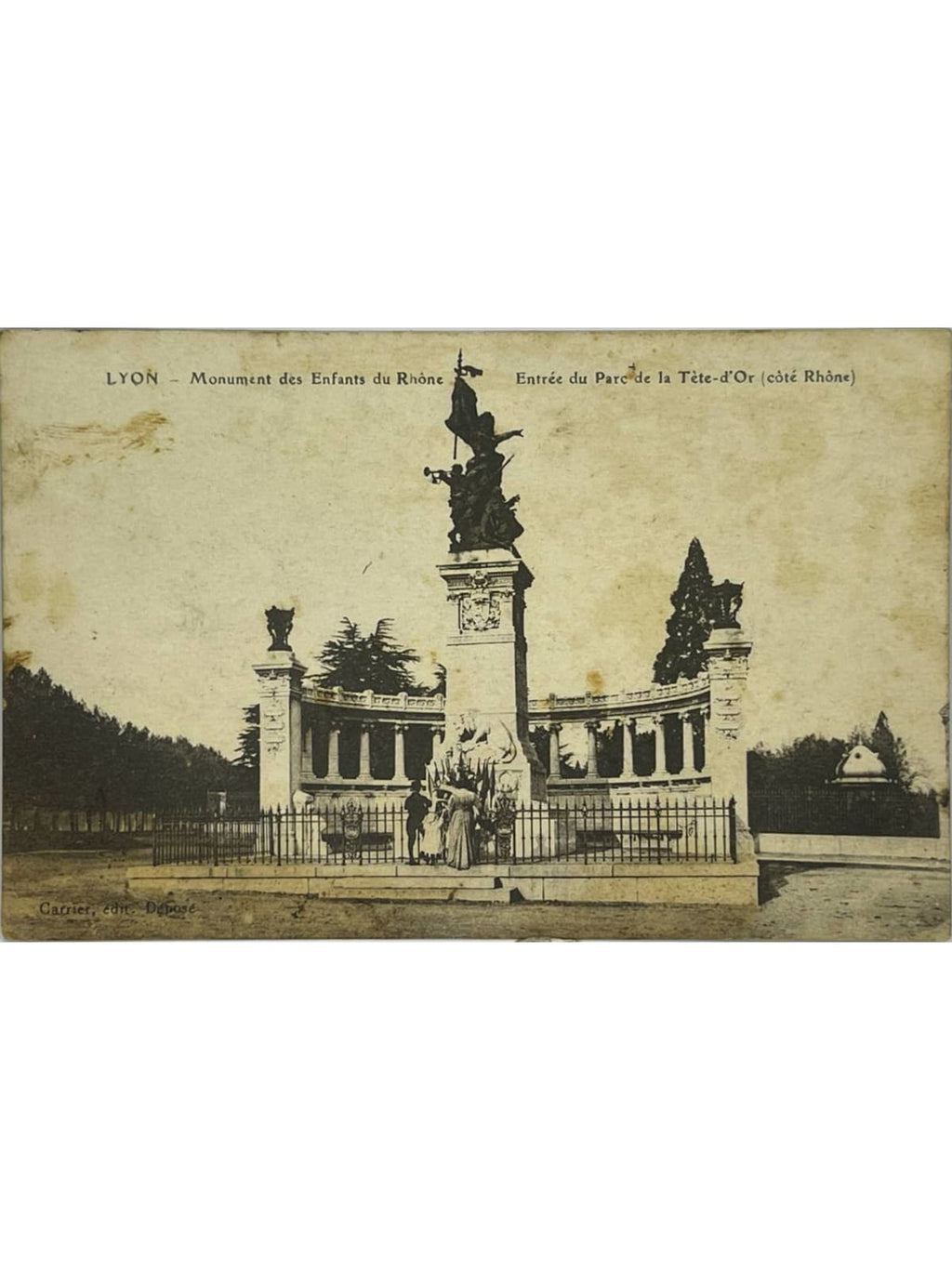 Recto de la carte postale