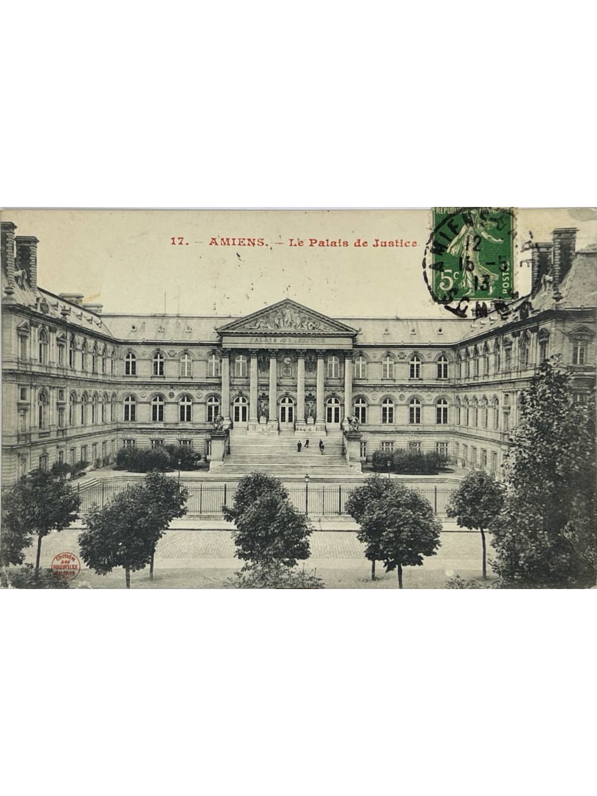 Recto de la carte postale