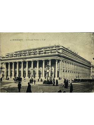 Bordeaux – Le Grand-Théâtre, vue animée – CPA n° 35