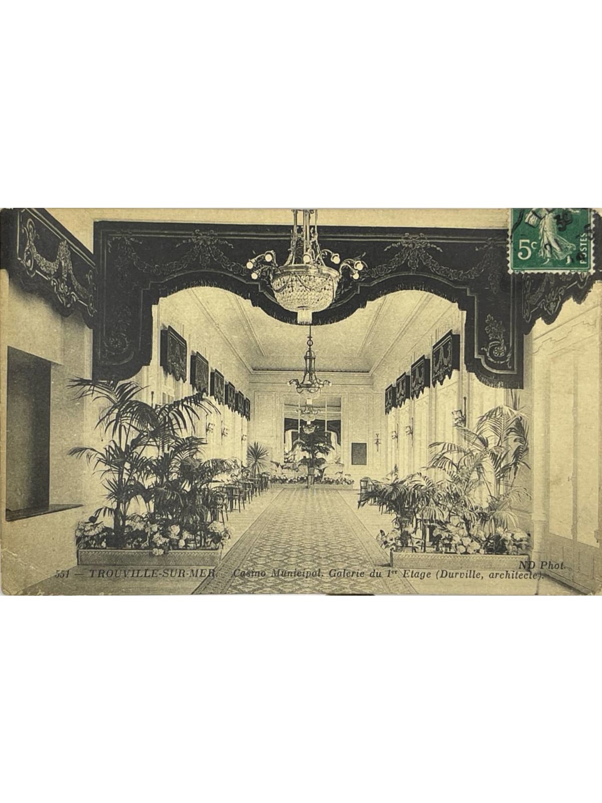 Recto de la carte postale
