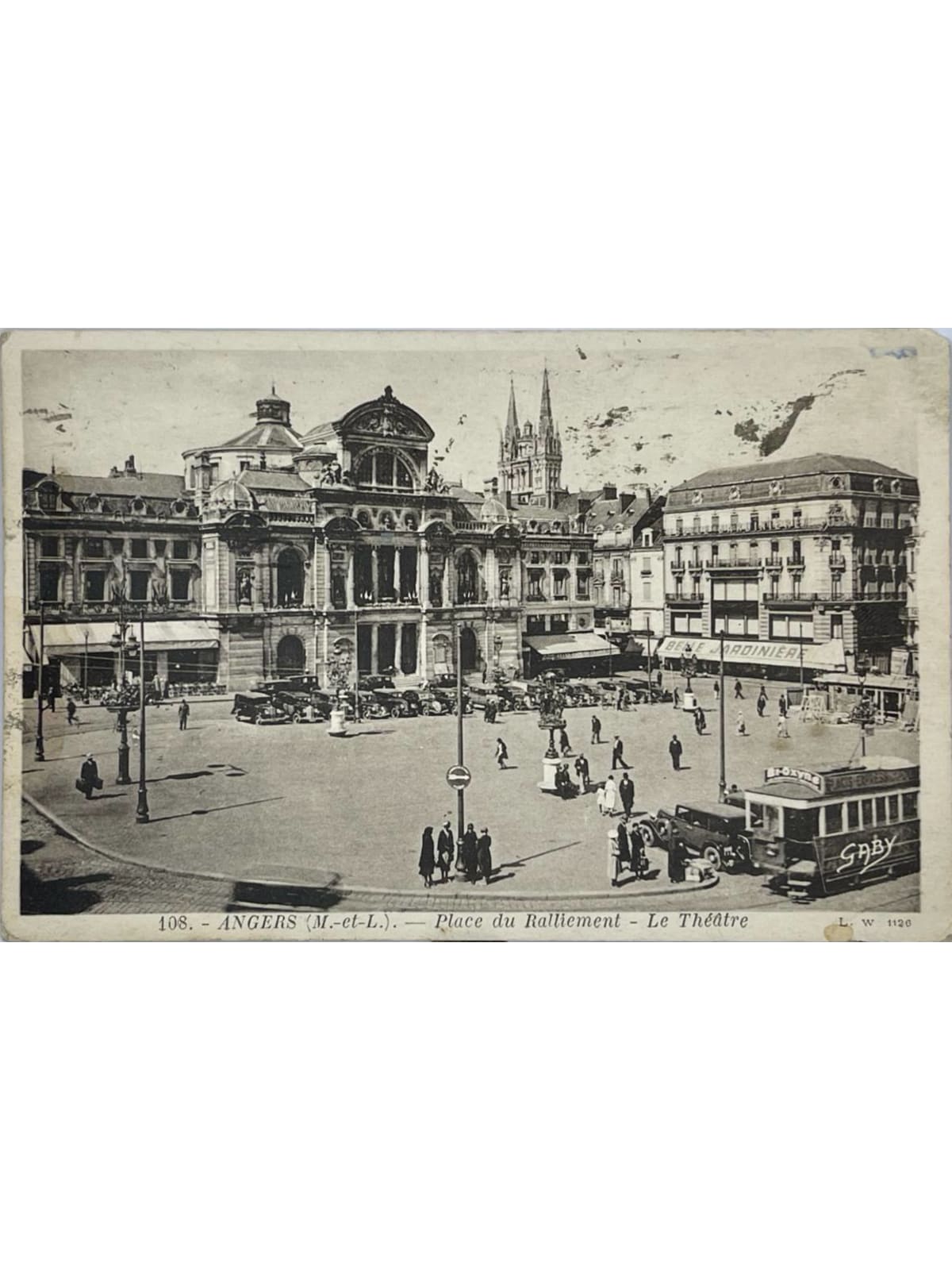 Recto de la carte postale