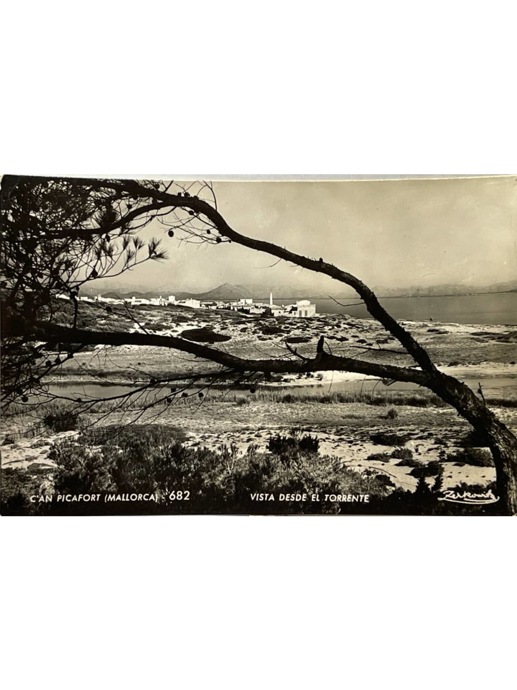 Recto de la carte postale