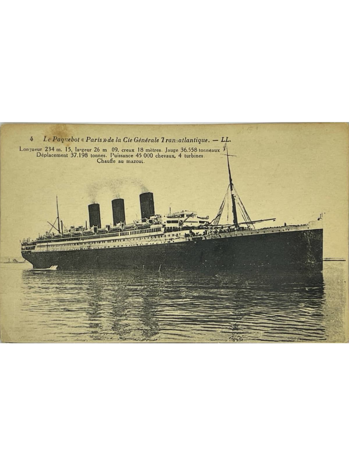 Recto de la carte postale