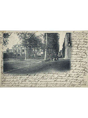 Chauny – L'Avenue de Selaine – CPA circulée en 1903