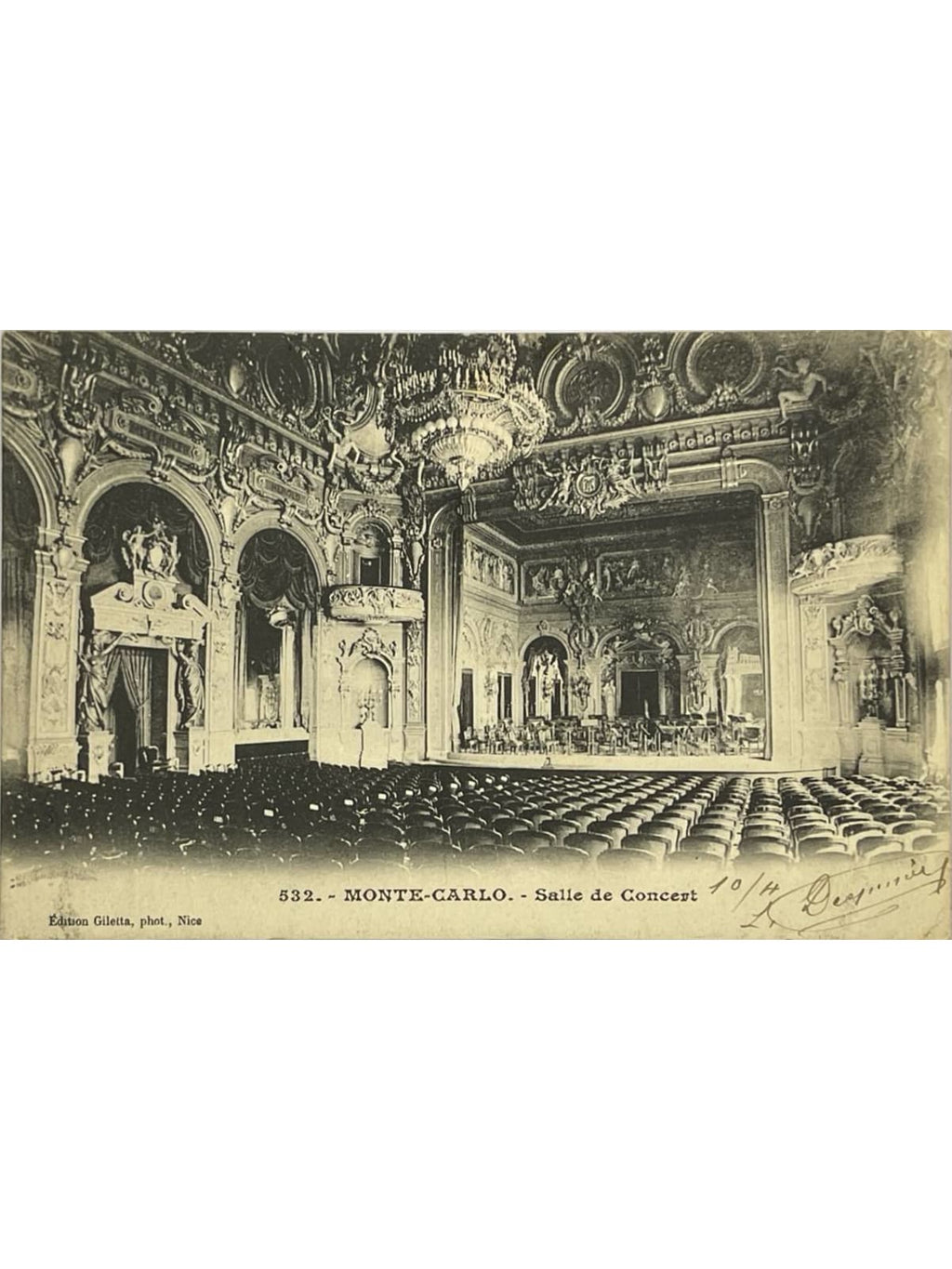 Recto de la carte postale