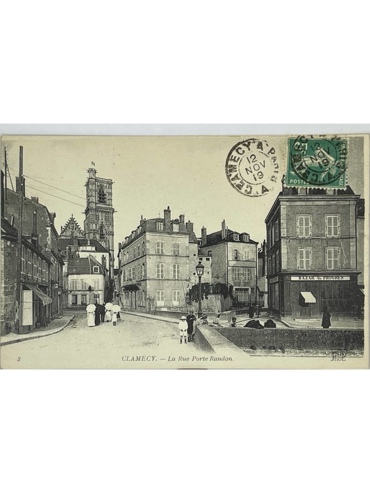 Recto de la carte postale