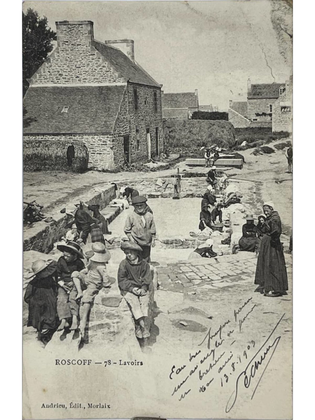 Recto de la carte postale