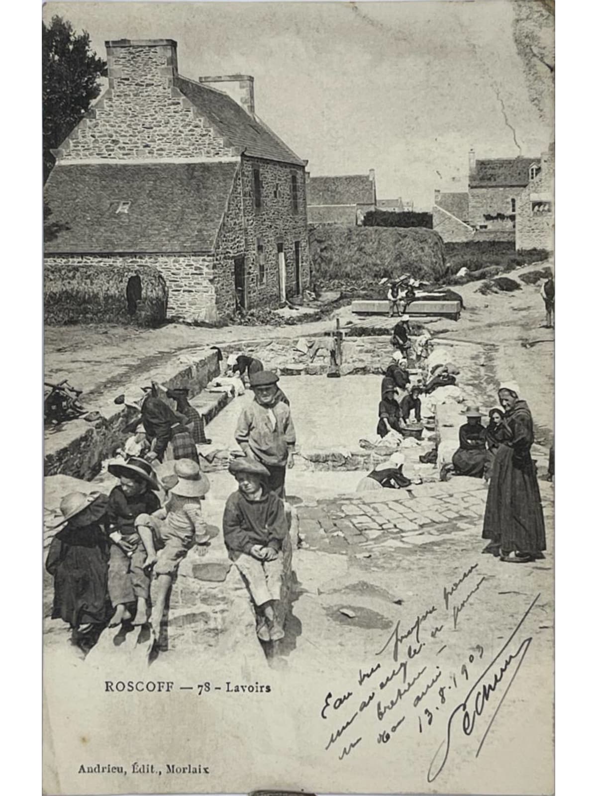 Recto de la carte postale