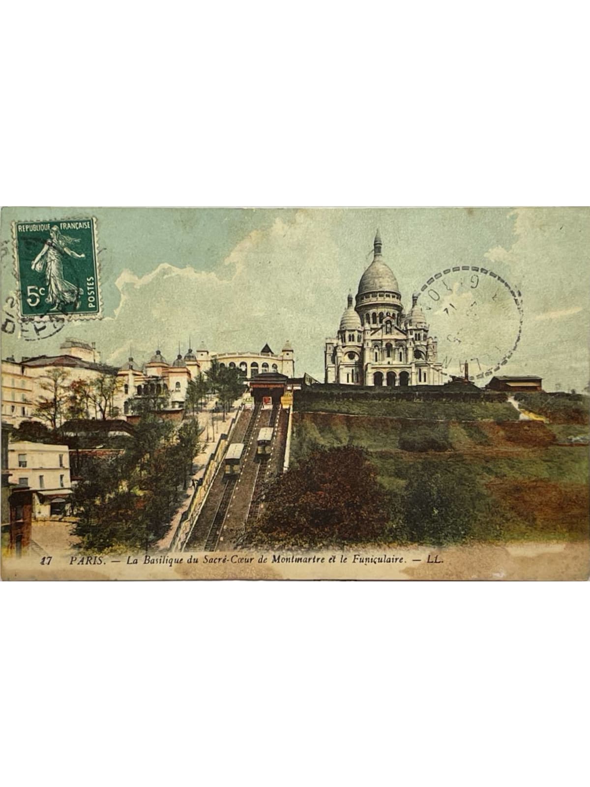 Recto de la carte postale