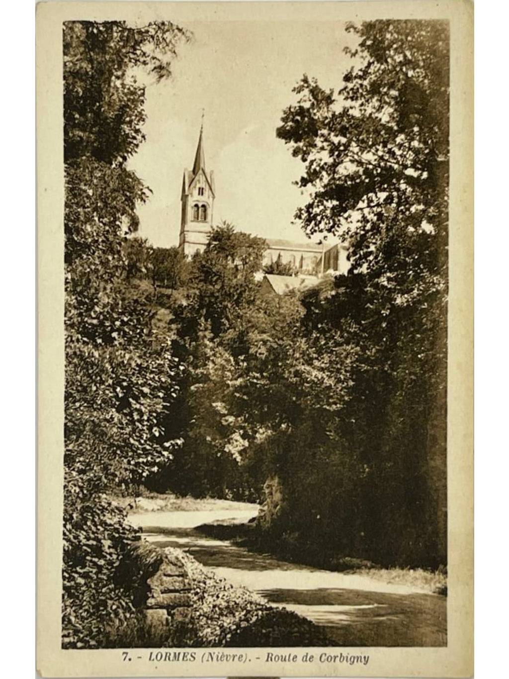 Recto de la carte postale