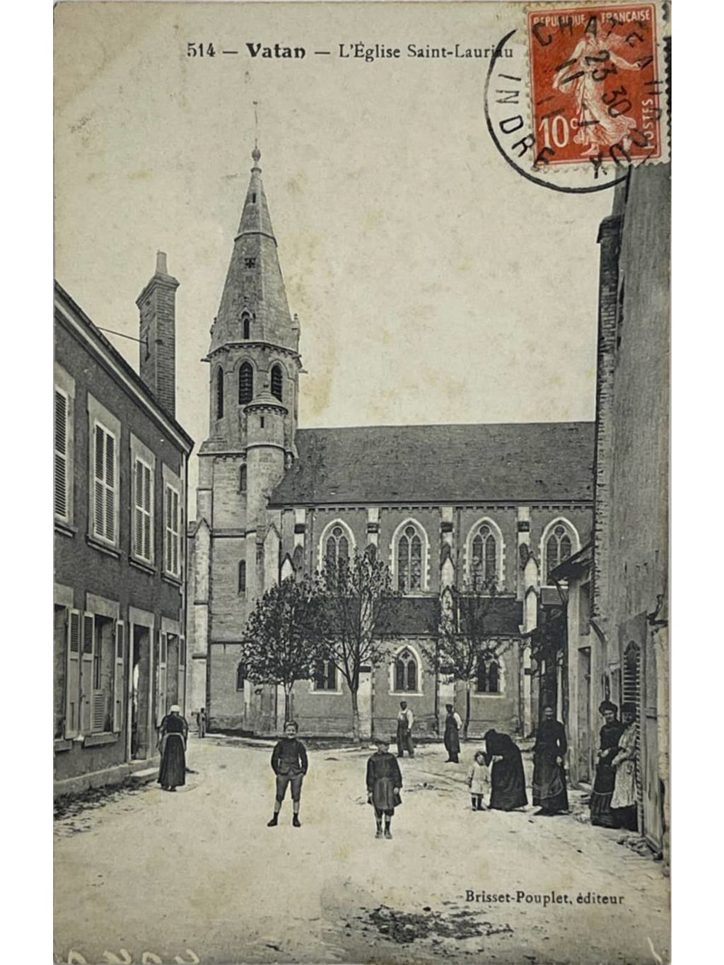 Recto de la carte postale