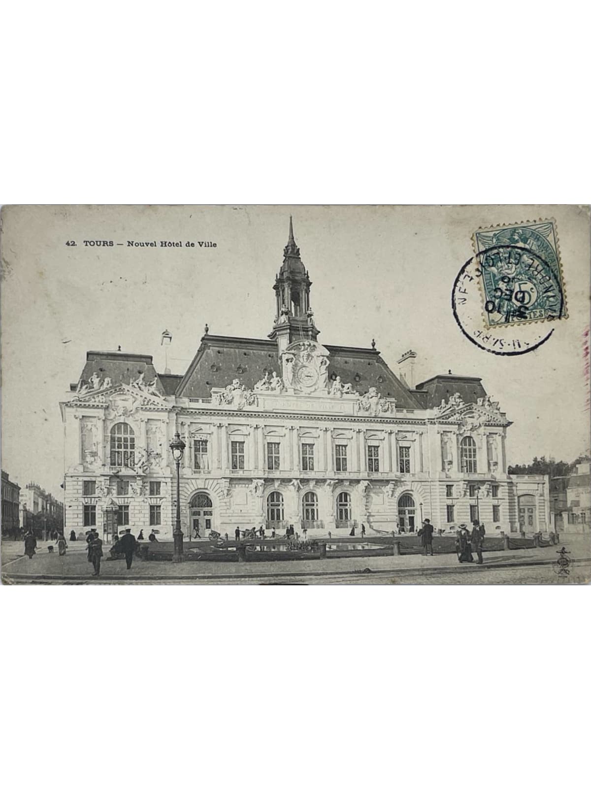 Recto de la carte postale
