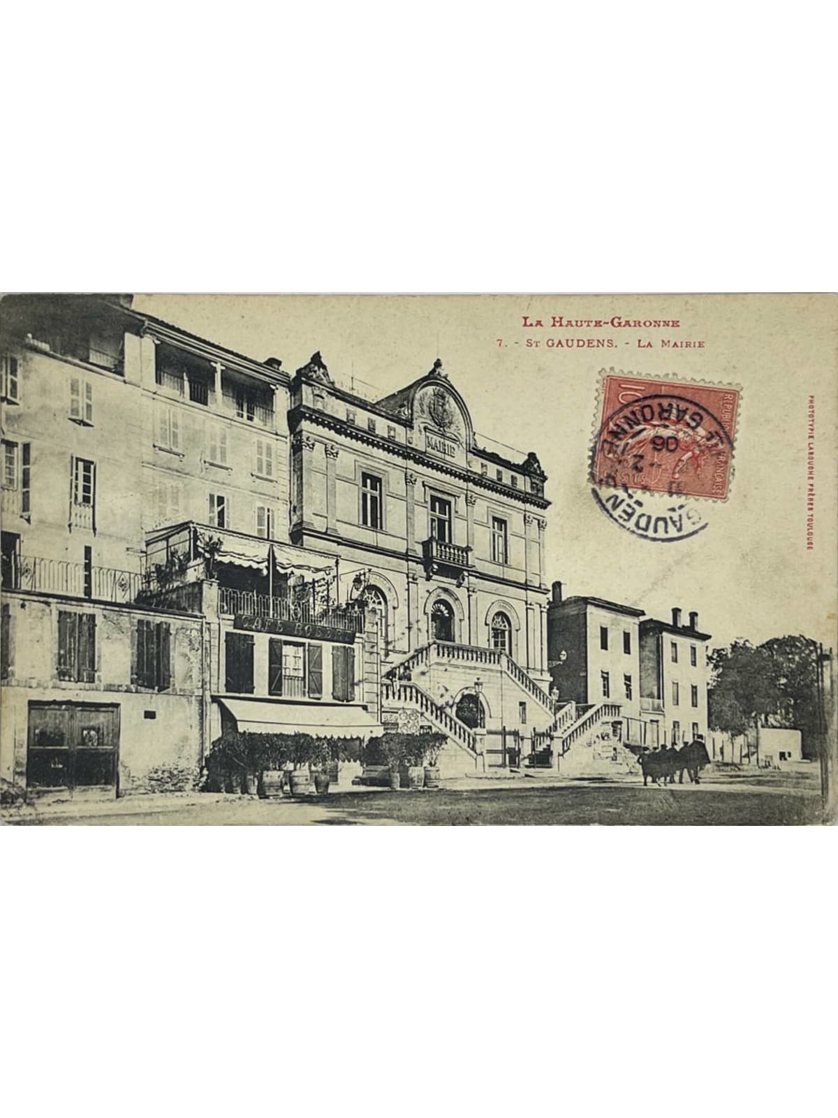 Recto de la carte postale