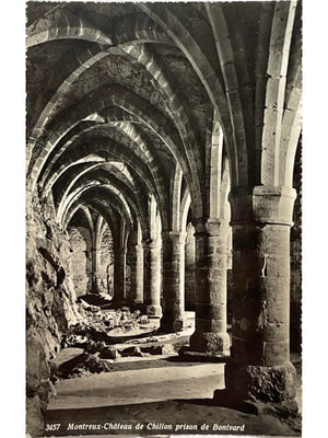 Montreux – Château de Chillon, prison de Bonivard – CPA n° 3457
