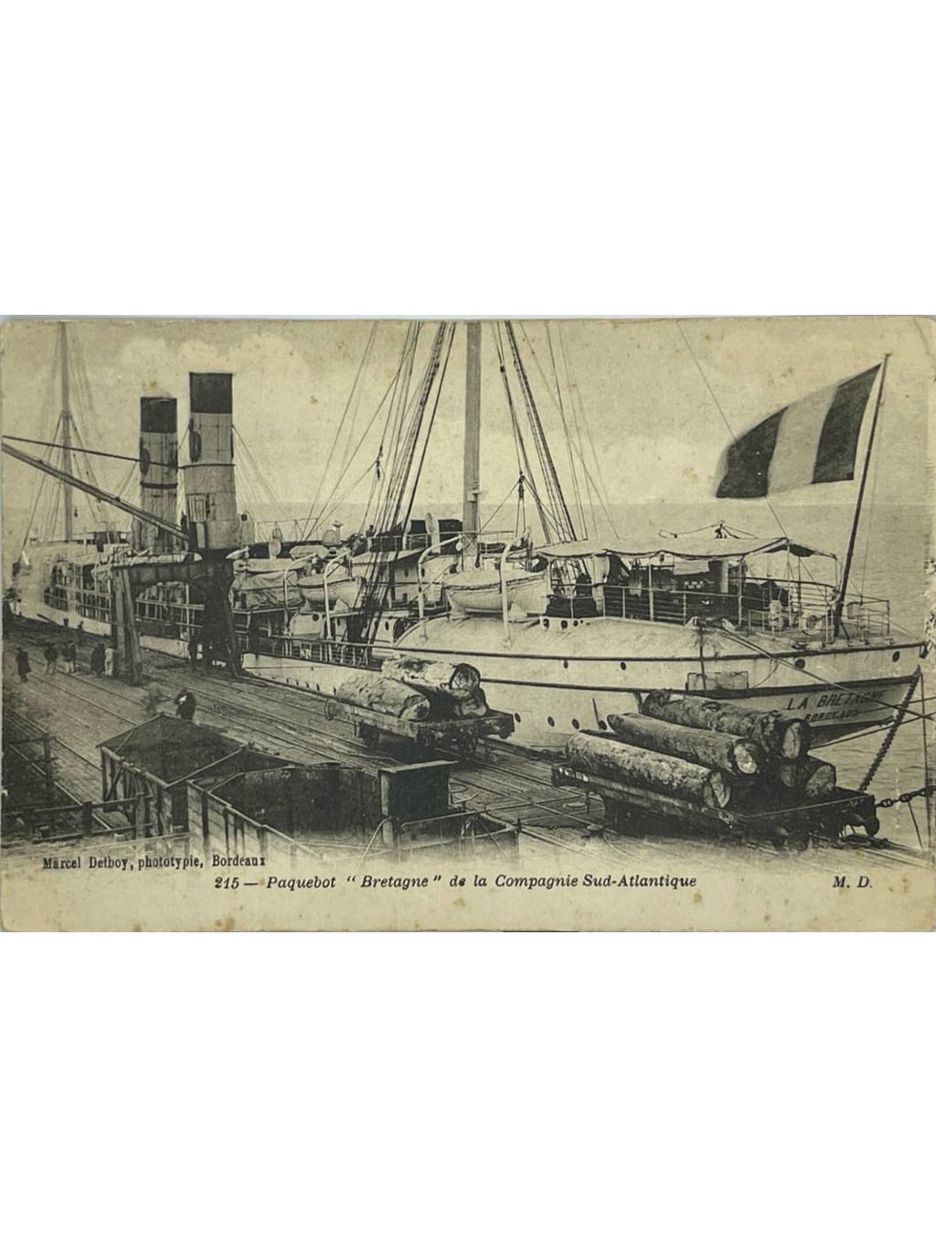 Recto de la carte postale