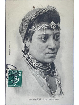 Algérie – Type de Mauresque, portrait de femme – CPA n° 328