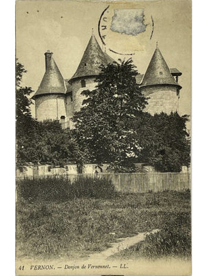 Vernon – Donjon de Vernonnet, château des Tourelles – CPA n° 41 L.L.