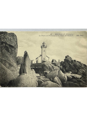 Brignogan-Plages – Phare de Pontusval et chaos de rochers – CPA ND n°402