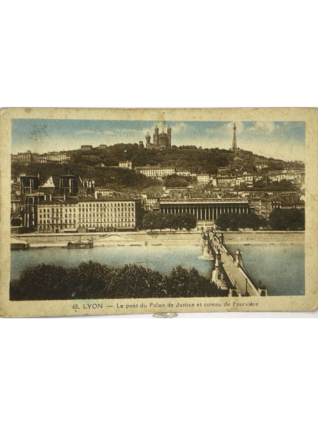 Recto de la carte postale