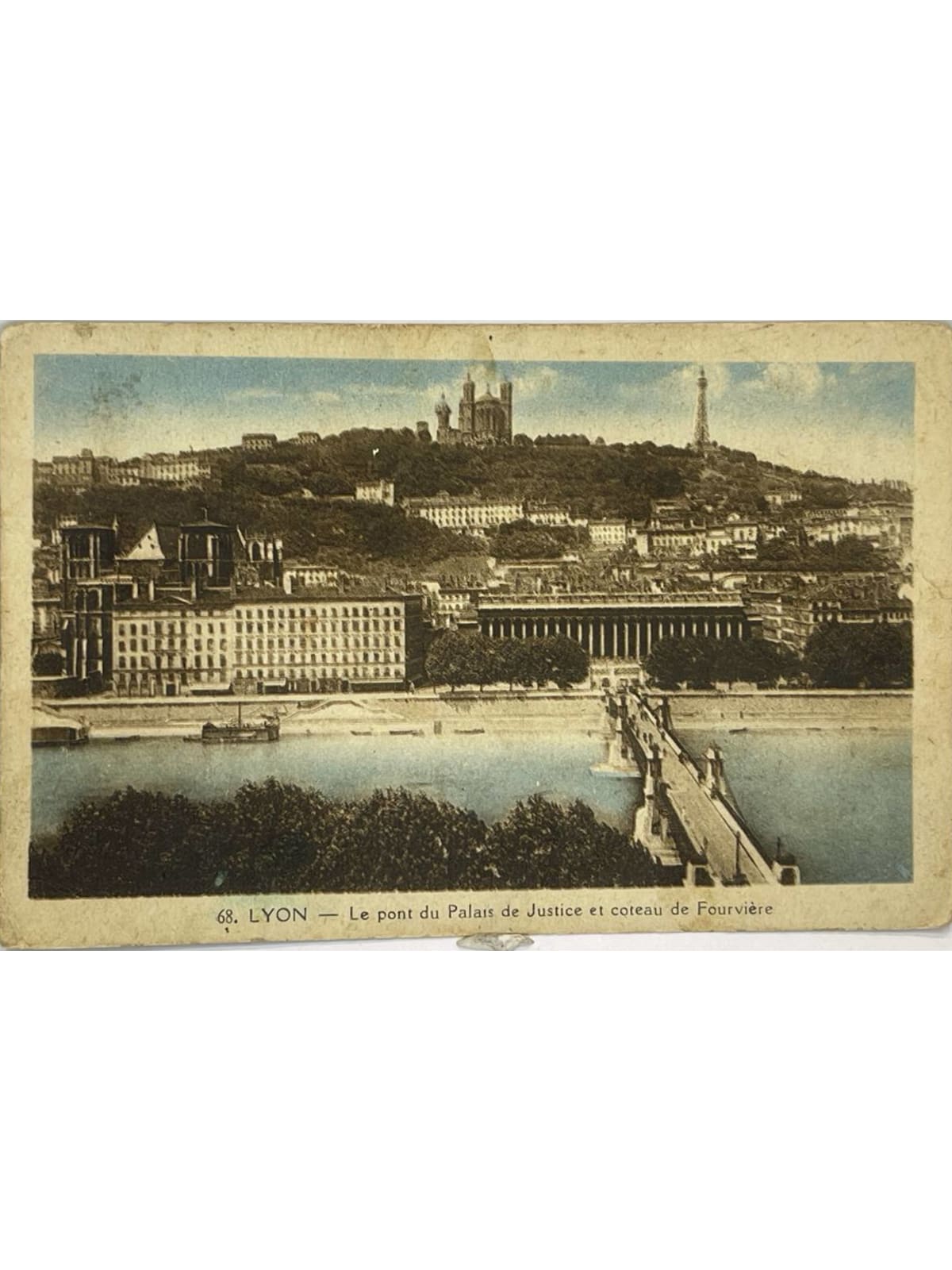 Recto de la carte postale
