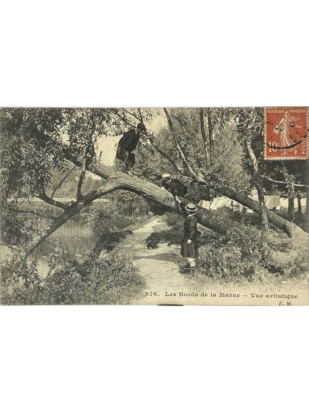 Recto de la carte postale