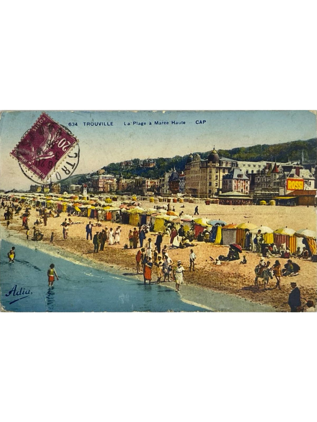 Recto de la carte postale