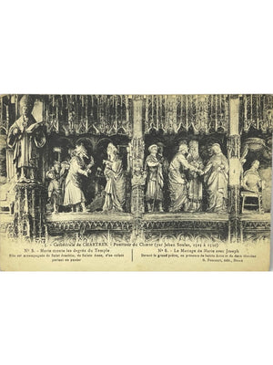 Chartres – Cathédrale, pourtour du chœur par Jehan Soulas – CPA ancienne