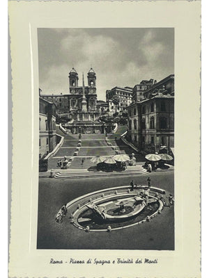 Rome – Piazza di Spagna, Barcaccia et Trinité-des-Monts – CPSM