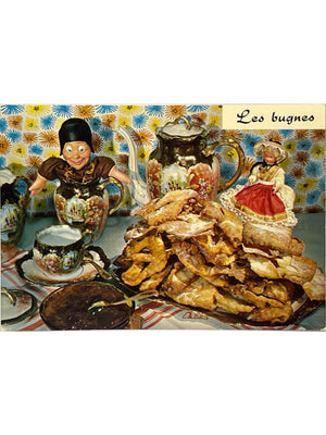 Carte postale – Les bugnes – recette n° 173 – Éditions Lyna Paris