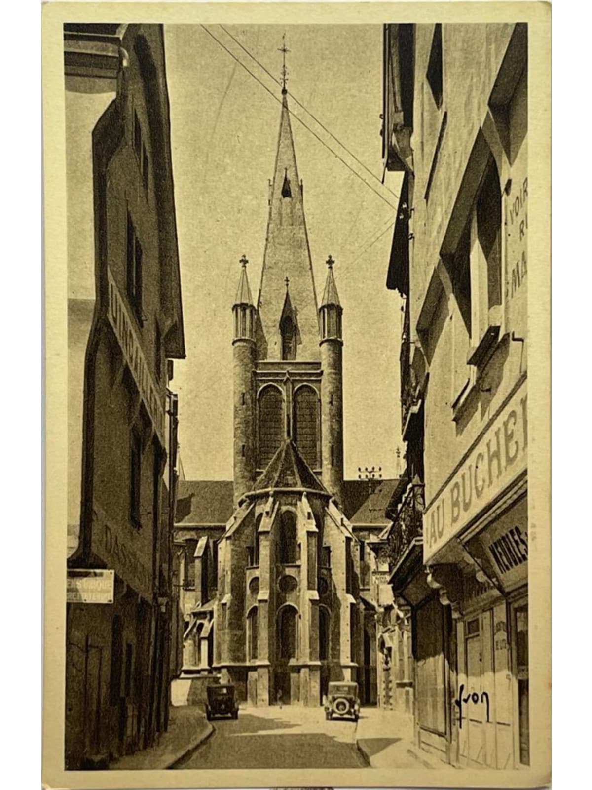 Recto de la carte postale
