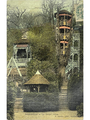 Le Plessis-Robinson – Le Grand Arbre, ancienne guinguette – CPA colorisée