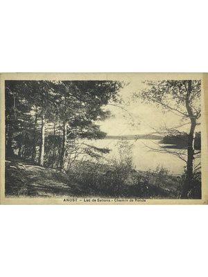Anost – Lac des Settons, chemin de ronde – Carte postale ancienne