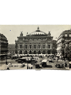 Paris – Place de l’Opéra animée et Palais Garnier – CPSM Yvon B.7