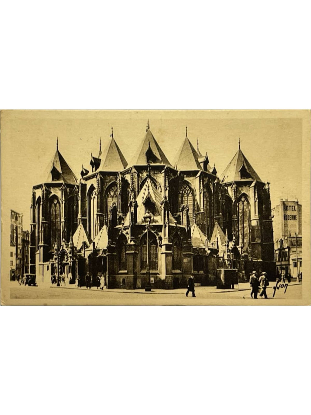 Recto de la carte postale