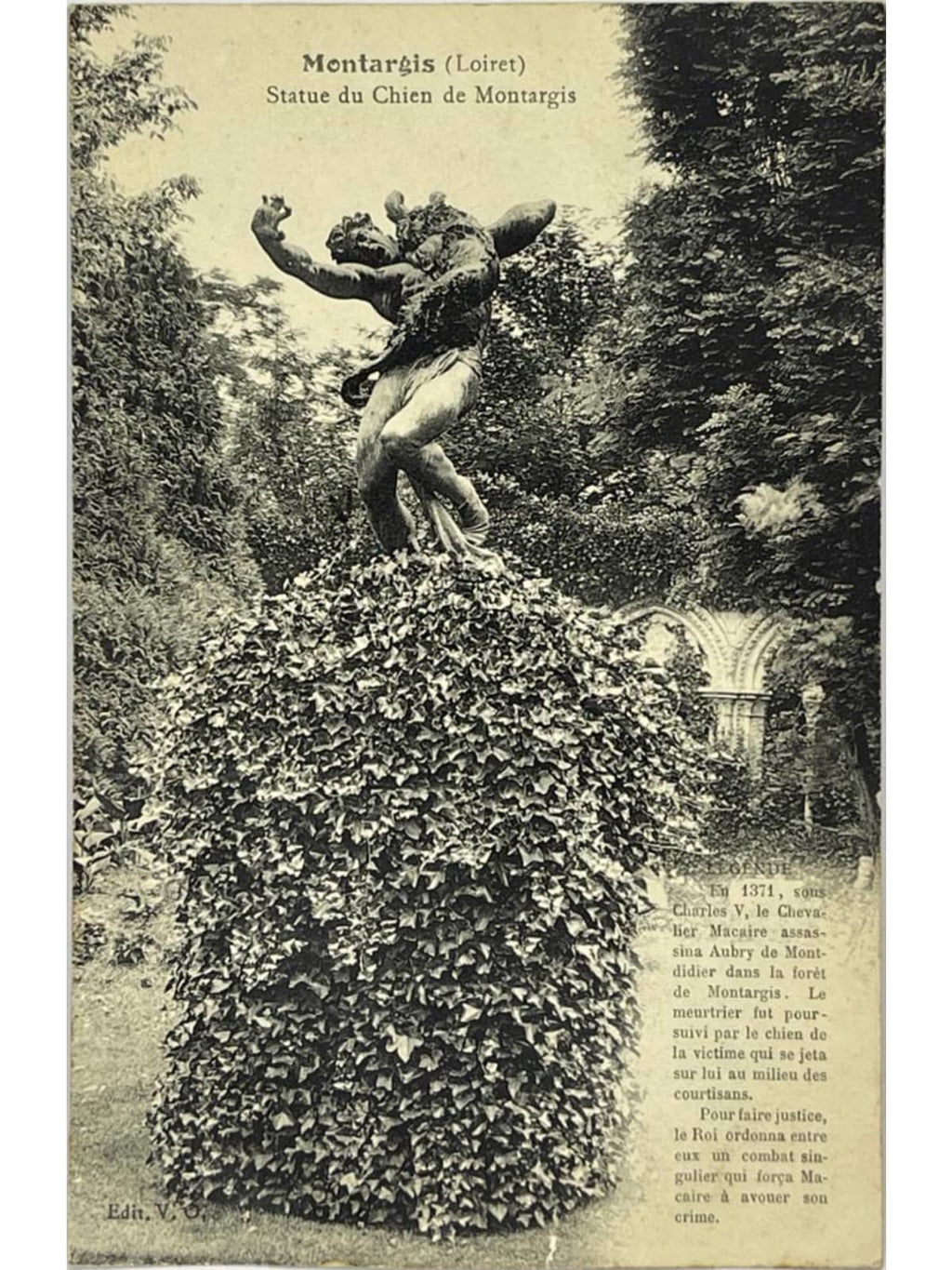 Recto de la carte postale