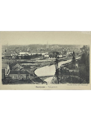 Montargis (Loiret) – Vue générale, cours d'eau et ponts – CPA