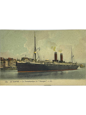 Le Havre – Paquebot transatlantique La Gascogne – CPA n° 164 L.L.