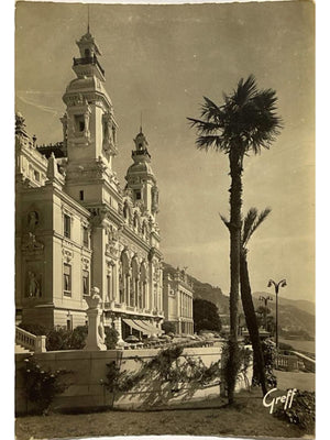 Monte-Carlo – Le Casino et les palmiers – CPSM Greff n° 794