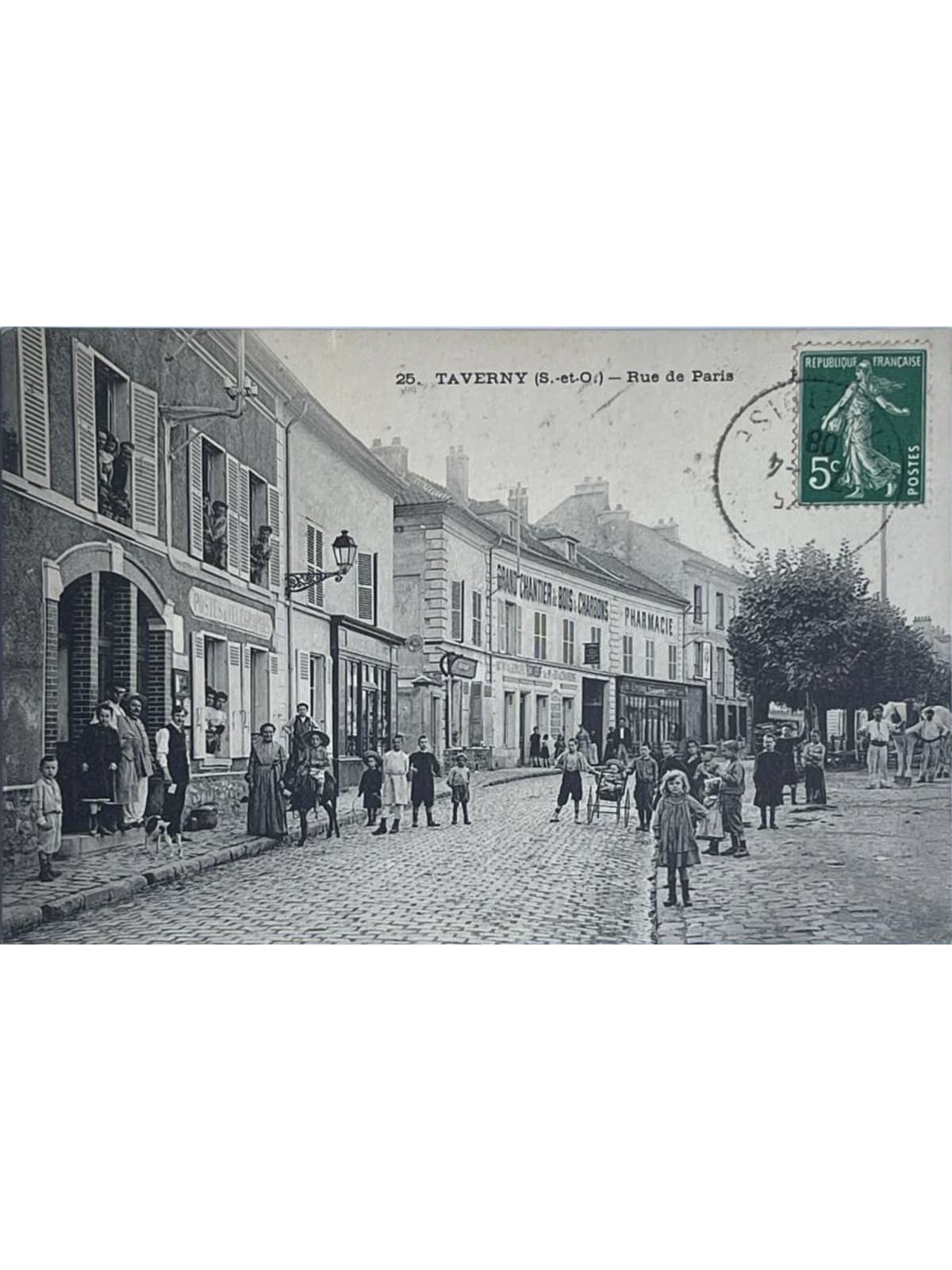 Recto de la carte postale