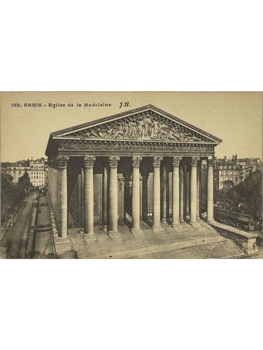Recto de la carte postale