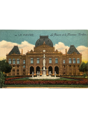 Le Havre – La Bourse et le Nouveau Jardin – CPA colorisée n°46