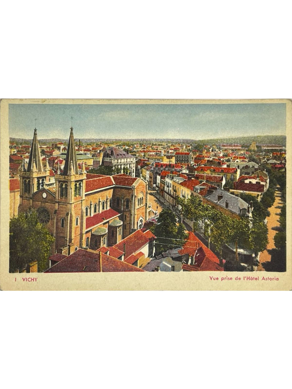 Recto de la carte postale