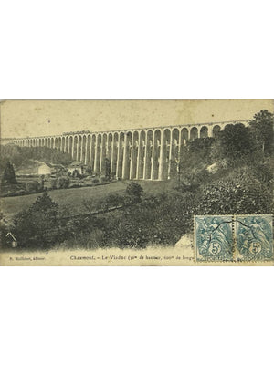 Chaumont – Le viaduc ferroviaire – Haute-Marne 52 – CPA ancienne