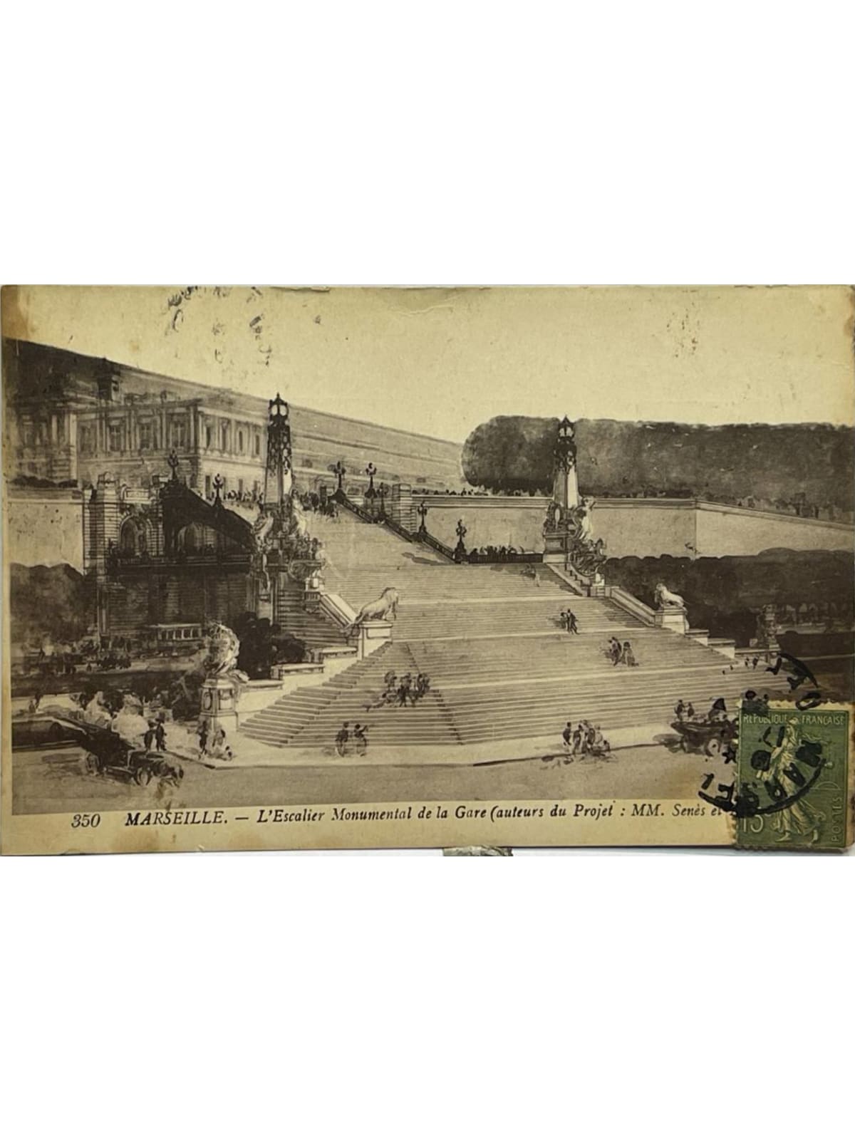Recto de la carte postale