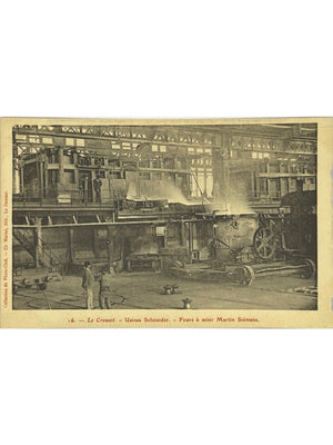 Le Creusot – Usines Schneider, fours à acier Martin-Siemens – CPA n°16