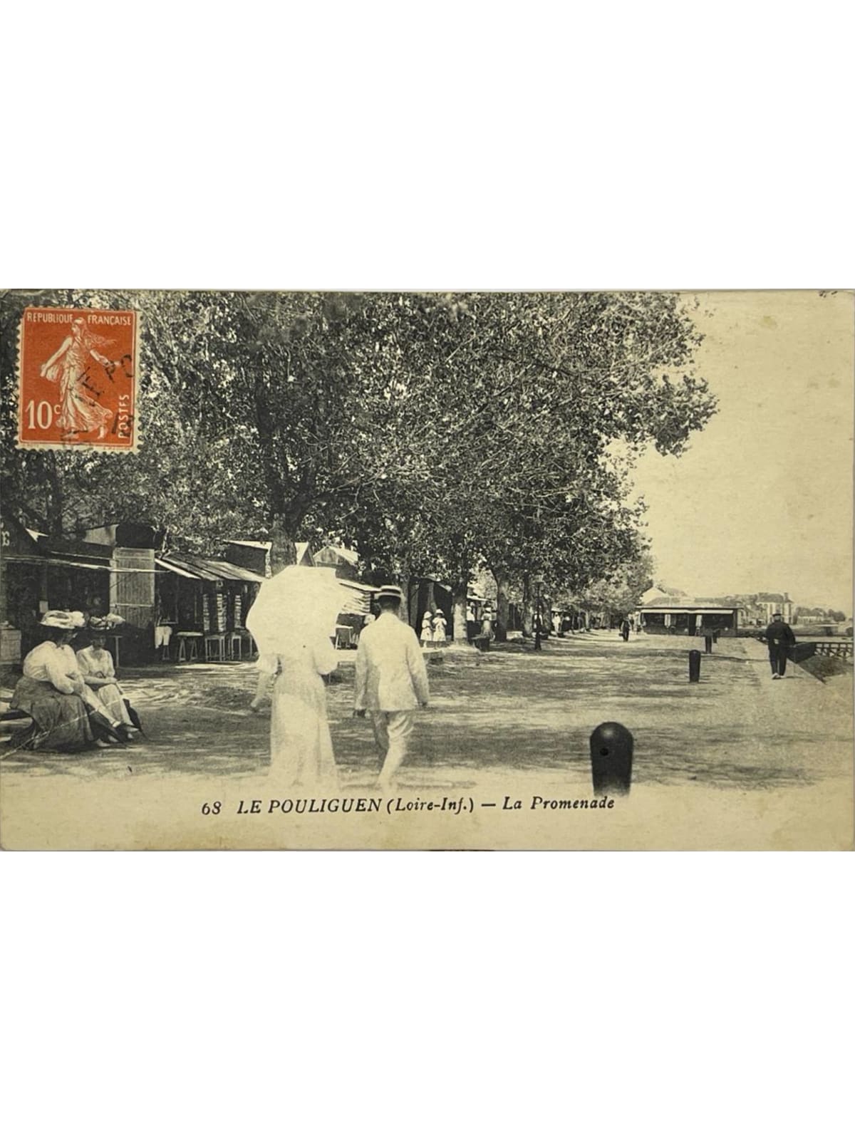 Recto de la carte postale